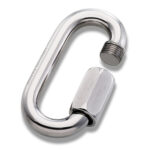 Link Mosquetão Oval Trava 6mm Inox - Imagem 2
