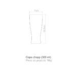 Copo Chopp Kos Em Acrílico Cristal - Imagem 3