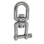 Manilha Reta com Destorcedor 08mm Inox - Imagem 2