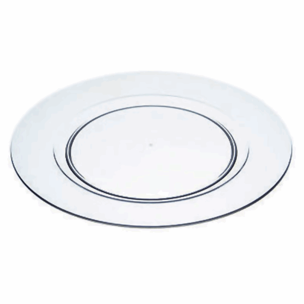 Pratão Kos Em Acrílico Cristal Sousplas - Imagem 2