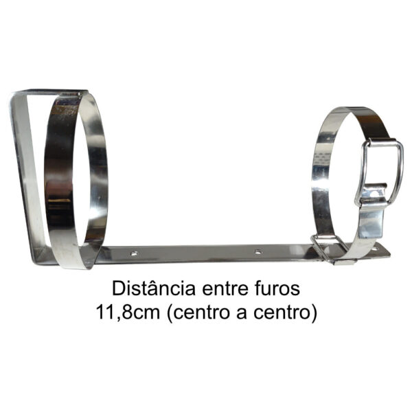 Suporte Para Extintor De Incêndio Náutico De 4Kg Inox - Imagem 3
