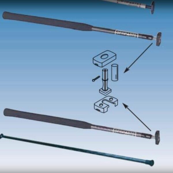 Extensão de Cana de Leme Alumínio 60cm 16mm - Imagem 3