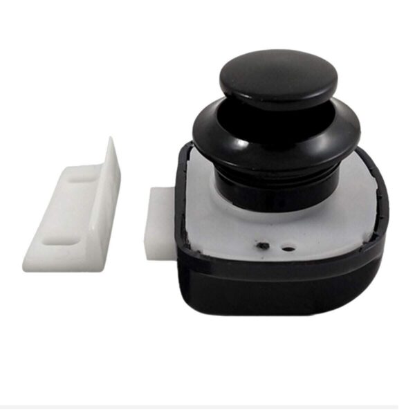 Fecho De Embutir Click Push Preto - Imagem 2