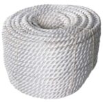 Kit 50 Metros Cabo Torcido Ancoragem Atracação 14mm Branco