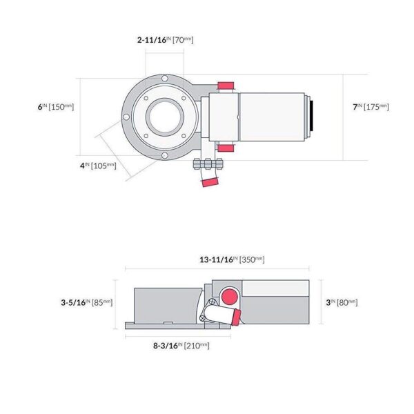 Kit Conversão Vaso Manual Em Elétrico para Vasos Tmc Jabsco Nautos - Imagem 3
