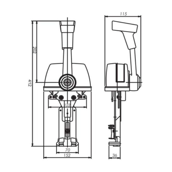 Comando Nautos 91303 Tope Simples - Imagem 4