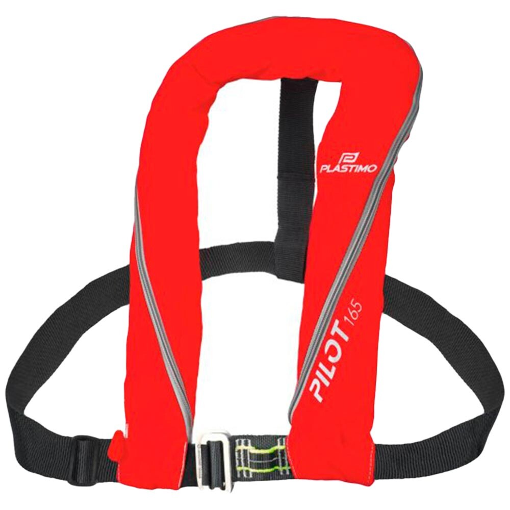 1def36d6e717e6648cacbb602ce36918.jpg Colete Inflável Plastimo Pilot 165 Vermelho Automático Com Arnés - Imagem 1