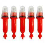 Kit 5 Sinalizador Náutico Luz LED Strobo Para Marcação De Redes Pesca e Boias