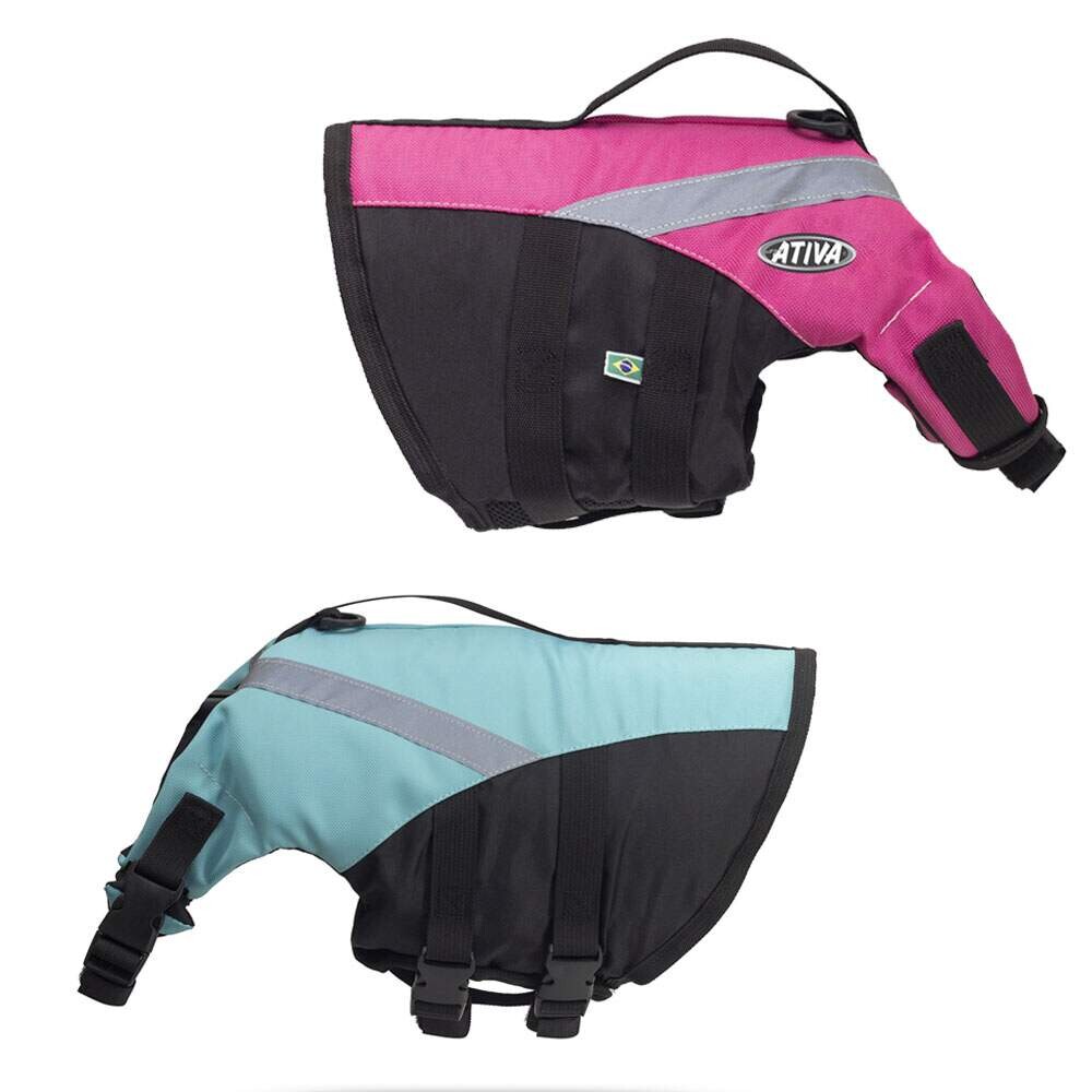 7ea6b24a3ab629071b90067644ba1090.jpg Colete Salva Vidas Ativa Pet Aventura Tam G 18 à 36kg - Imagem 1