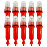 Kit 10 Sinalizador Náutico Luz LED Strobo Para Marcação De Redes Pesca e Boias