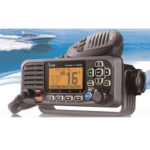 Rádio Marítimo VHF Fixo ICOM IC-M330 Dsc Branco - Imagem 4