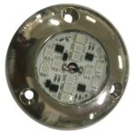 Luz Subaquática Náutica Bronze LED AZUL 15w