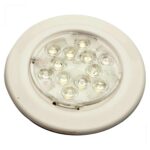 Luminária Náutica Cabine Inox Branco Luz Branco Quente 12V Arieltek - Imagem 2