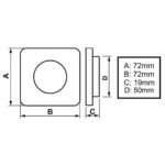 Luminária Náutica Inox LED Vermelho 12v 30 graus Arieltek - Imagem 4