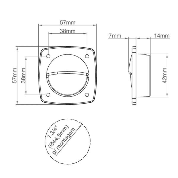 Luz Cortesia Branca LED Branco Quente 24V Arieltek - Imagem 3