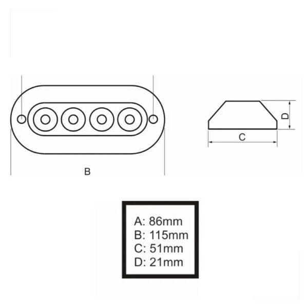 Luz Subaquática Multicolor Led 7 cores 12V Arieltek - Imagem 3