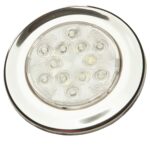 Luminária Náutica Inox Bicolor Branca e Vermelha