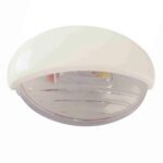 Luz Degrau Náutica Oval Branca Luz Azul