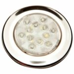 Luminária LED Arieltek Bicolor 12V Inox Branco/Azul