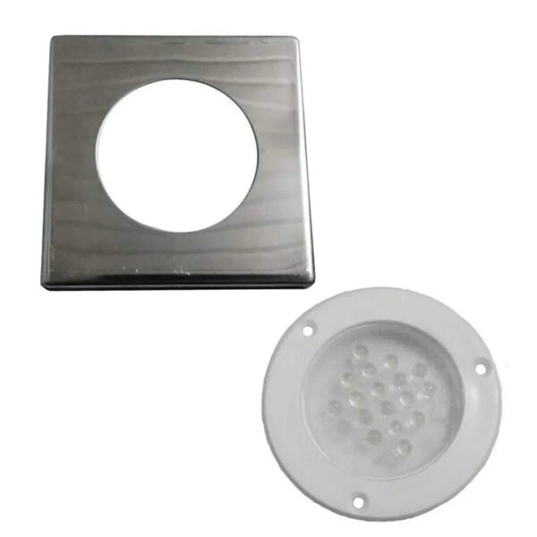 Luminária Náutica Inox LED Branco Quente 12v 30 º Arieltek - Imagem 3