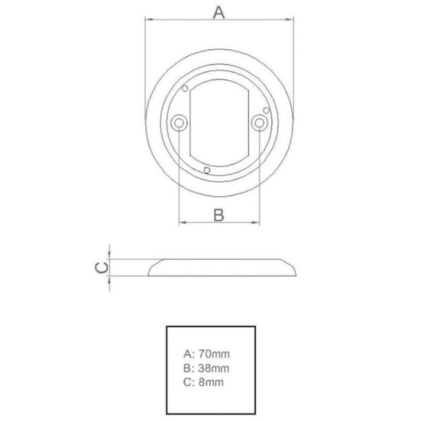 Luminária Náutica Multiuso LED Branco Frio Interno Externo - Imagem 4