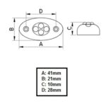 Luz Cortesia Oval Branca LED Branco Arieltek - Imagem 5