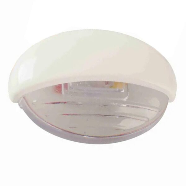 Luz Degrau Náutica Oval Branca Luz LED Branco Frio - Imagem 2