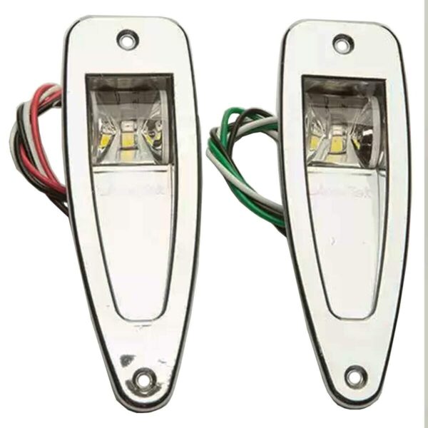 Luz Navegacao Tubarão Abs Metalizado Led Arieltek - Imagem 2