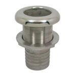 Saída De Água Náutica 1 1/2" Inox Para Mangueira