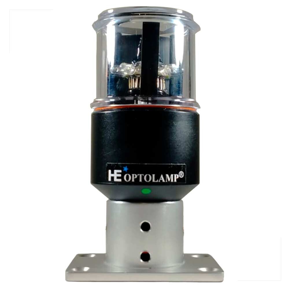 854ea2652d962ece99628c3a976e9d90.jpg Luz De Navegação Tope De Mastro Nav XXI Plus LED Preta Optolamp - Imagem 1