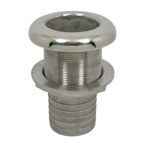 Saída De Água Náutica 1 1/2" Inox Para Mangueira - Imagem 3