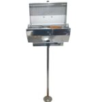 Churrasqueira Náutica Carvão Pedestal Inox